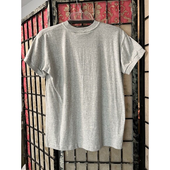 Genuine Valentino Sport Crew Neck T-Shirt Tee Gray Short Sleeve Men’s Sm NWT - Picture 2 of 12